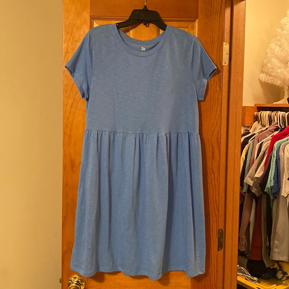 Light blue tshirt dress
